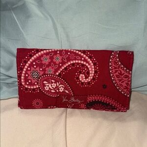 Vera Bradley Red and Pink Paisley Wallet